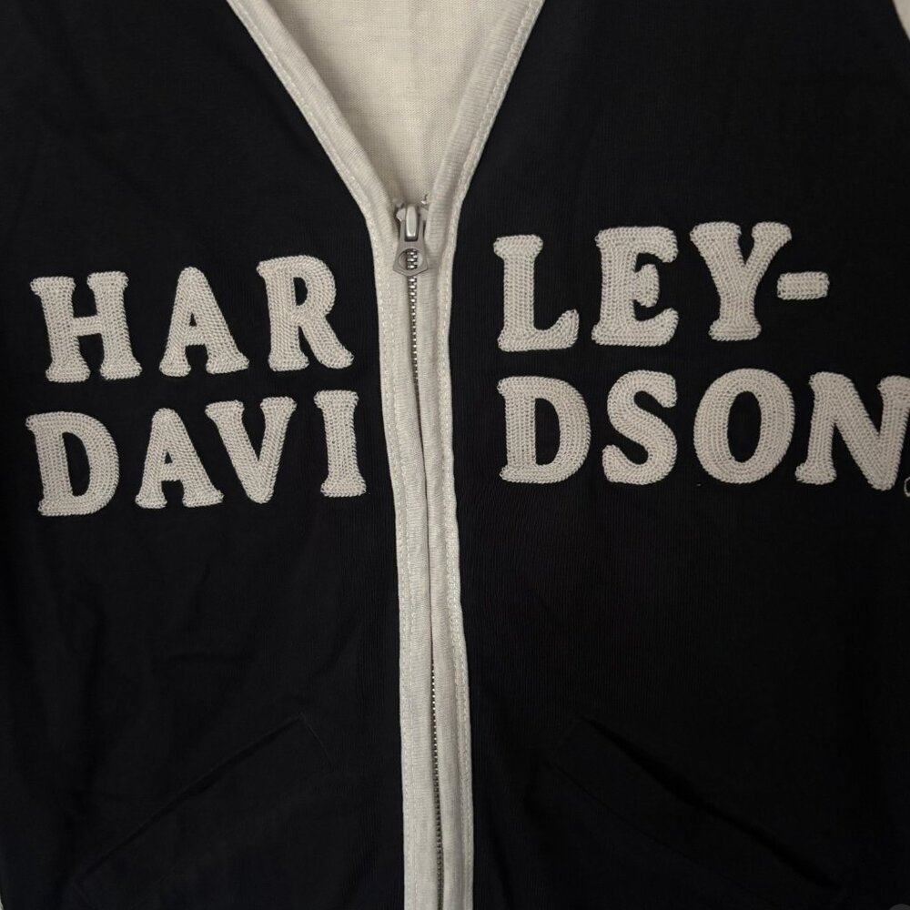 Harley-Davidson - Women's Chain Stitch Colorblocked Cardigan (Size: S) - Picture 6 of 7